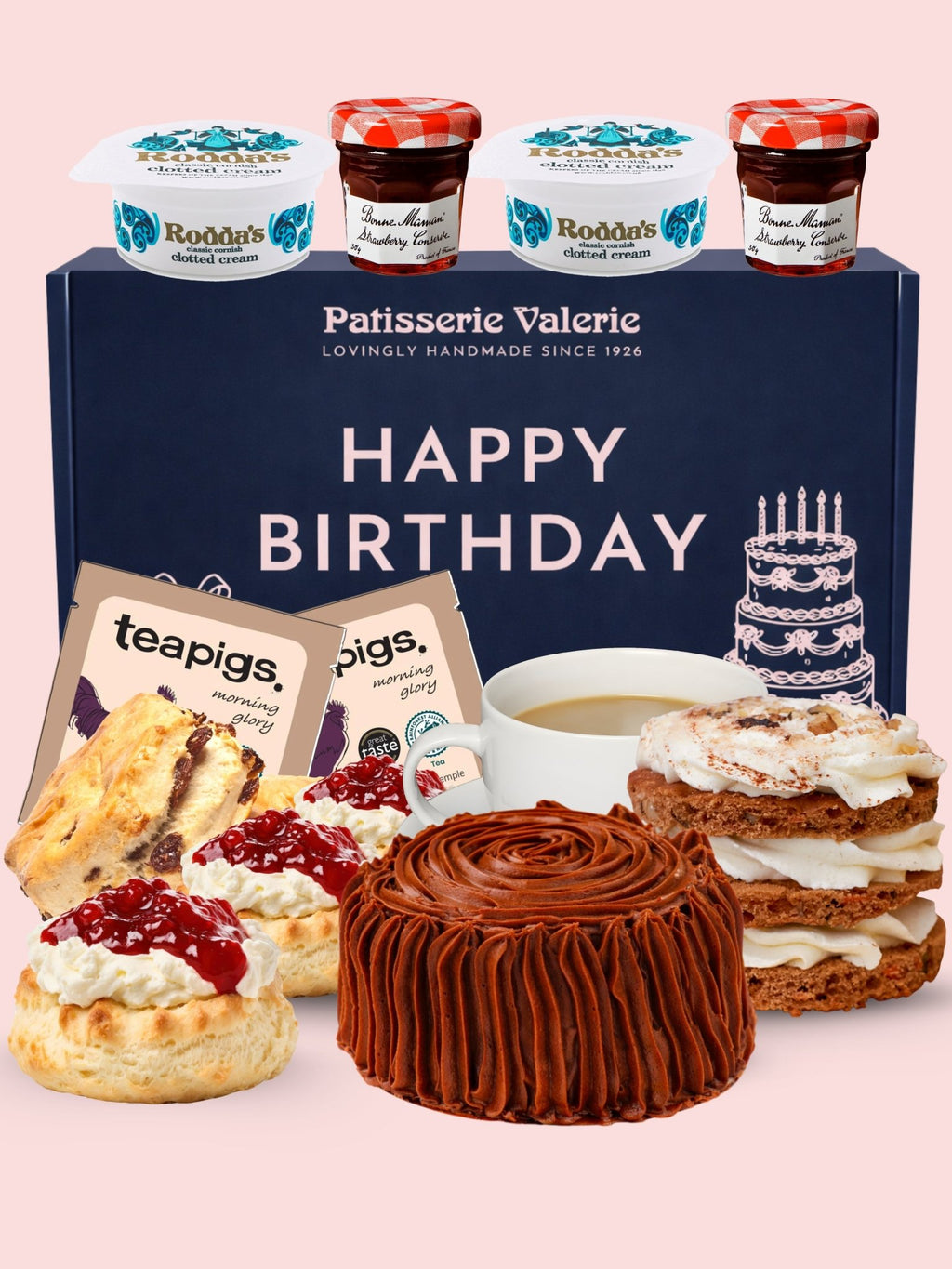 Birthday Cream Tea Gift Box | Next Day Delivery | Patisserie Valerie