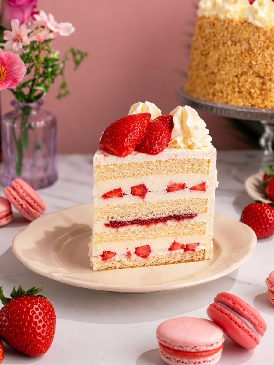 Classic Strawberry Gateau - Patisserie Valerie