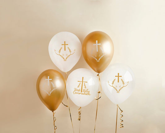 Communion 12" Latex Balloons - Pack of 5