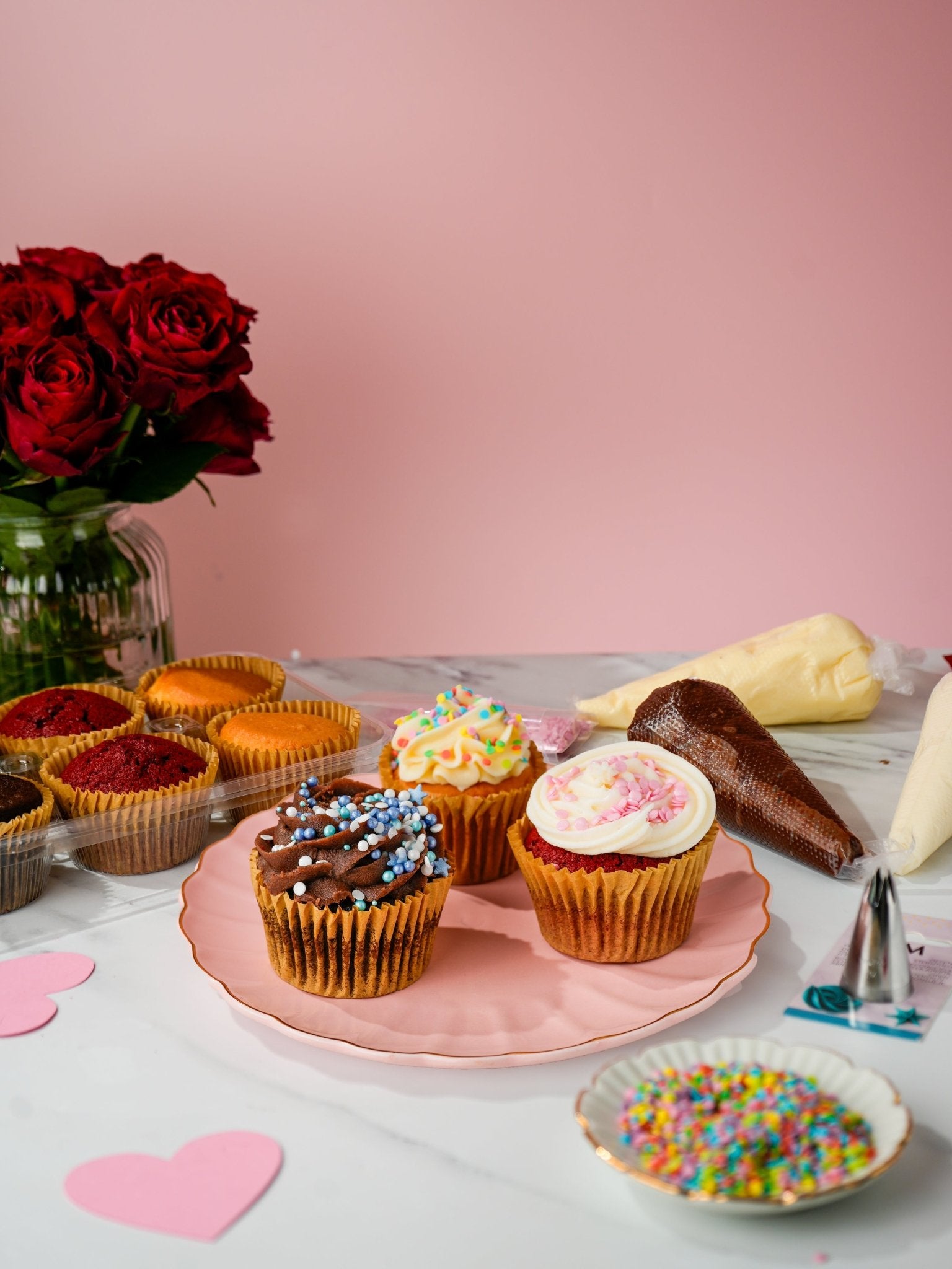 Patisserie Valerie's handmade Create Your Own Cupcakes cake delivery 