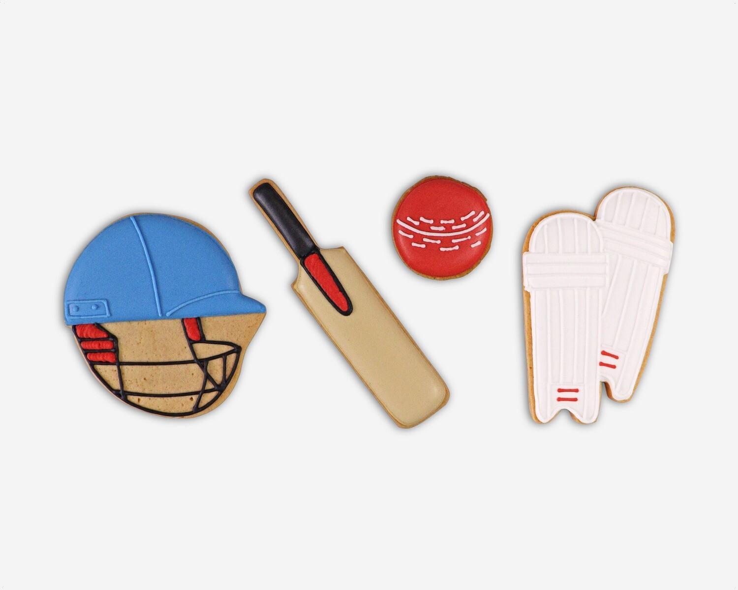 Patisserie Valerie's handmade Biscuiteers Cricket Hand-Iced Letterbox Biscuits 60g cake delivery 