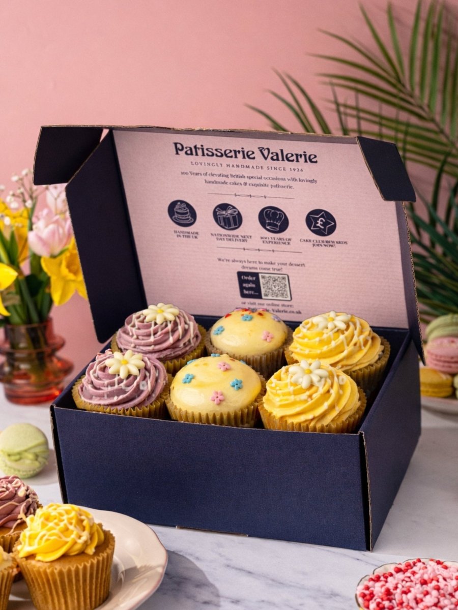 Cupcake Gift Box of 6 - Choose your flavours - Patisserie Valerie