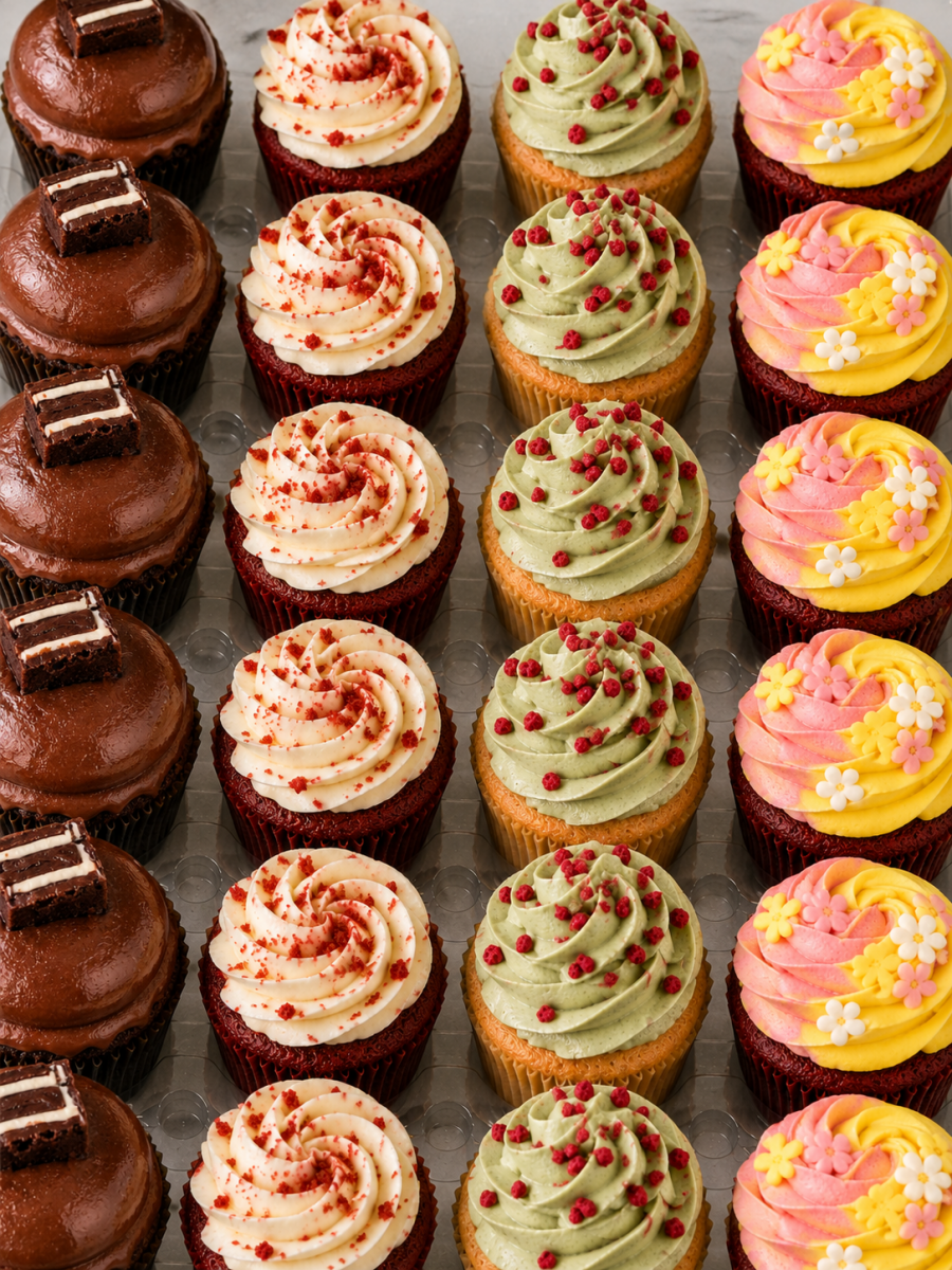 Cupcakes Party Pack - 36 Cupcakes - Choose Your Flavours - Patisserie Valerie