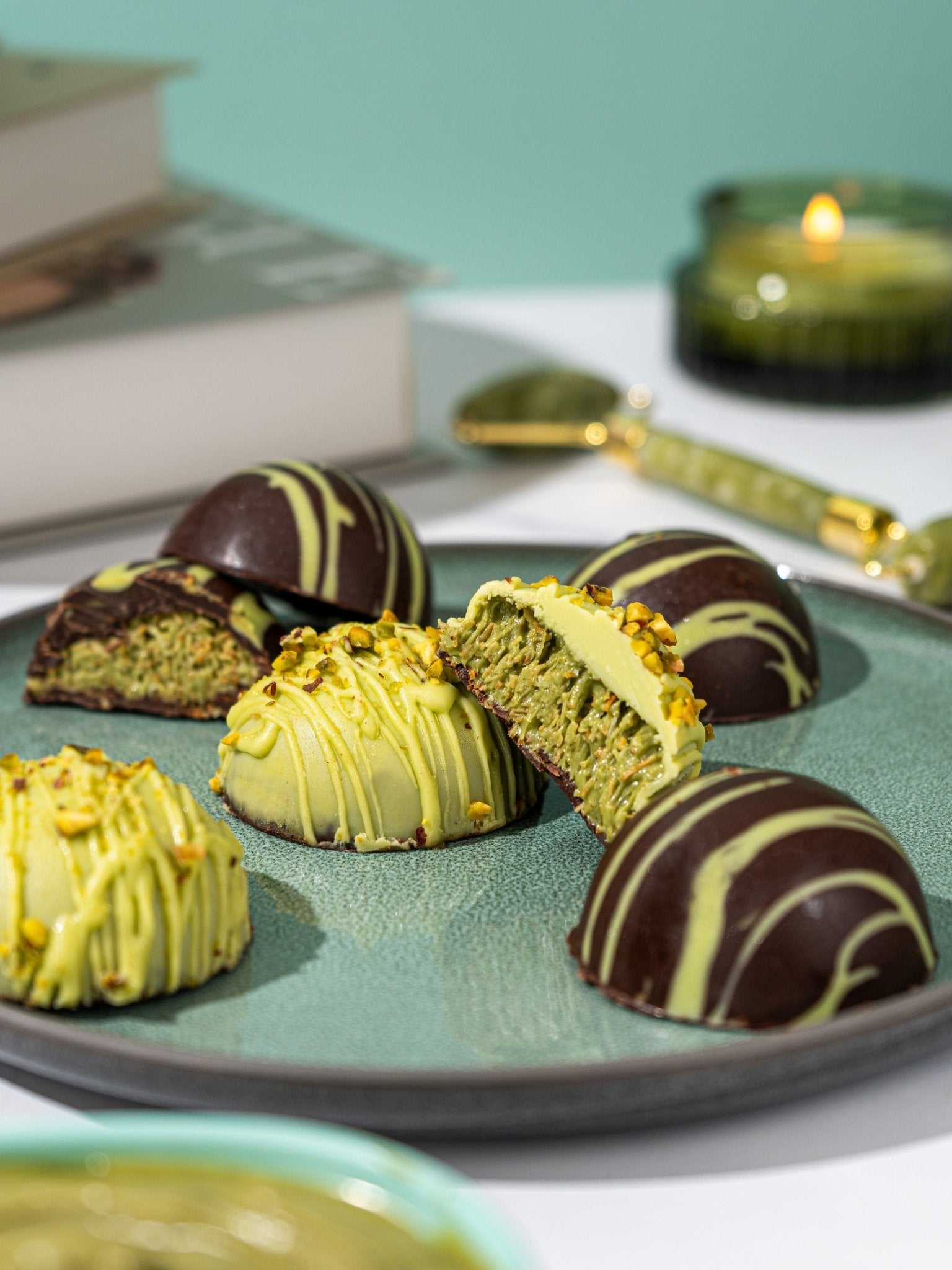 Dubai-Style Chocolate & Pistachio Bites