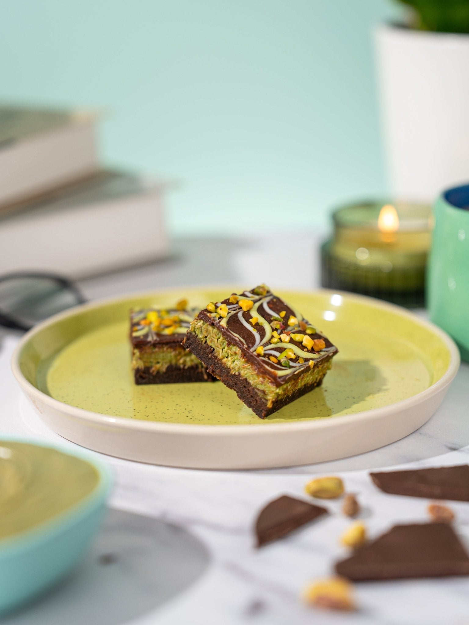 Patisserie Valerie's handmade Dubai Chocolate Brownies cake delivery 