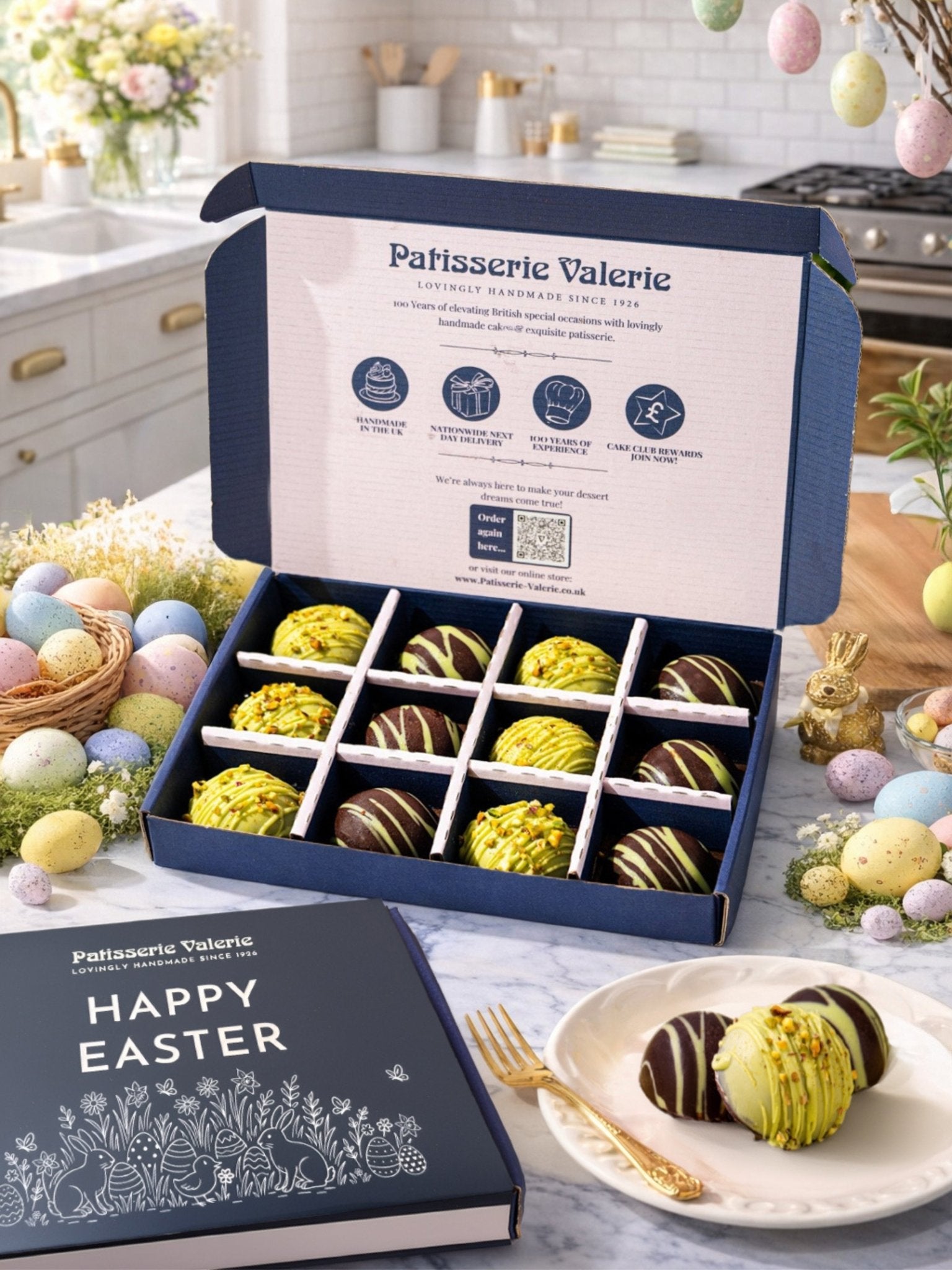 Easter Dubai - Style Chocolate & Pistachio Bites Gift Box - Patisserie Valerie