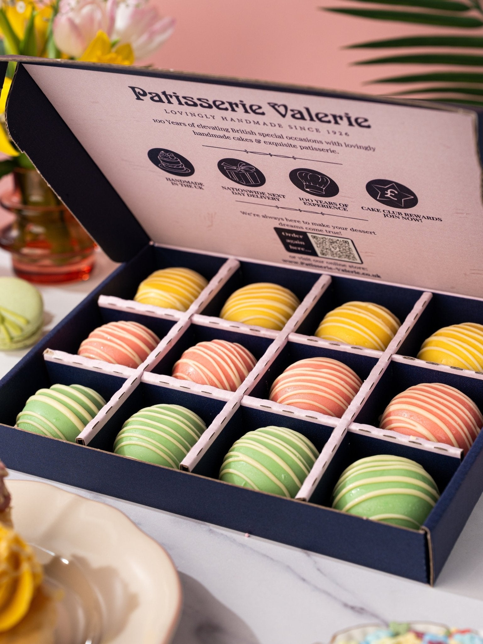 Easter Raspberry Cake Bites Gift Box - Patisserie Valerie