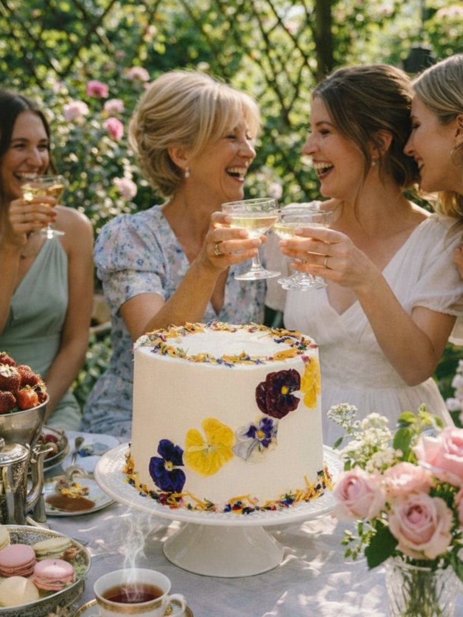 Elderflower & Rose Garden Cake - Patisserie Valerie