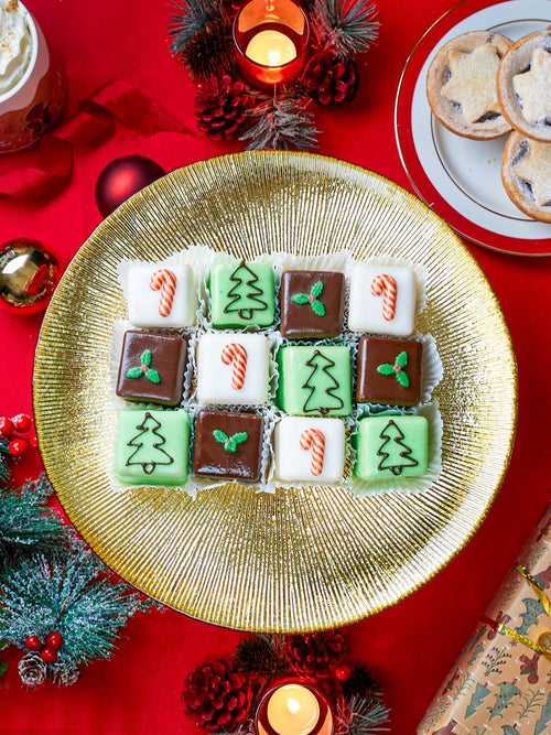 Festive Fondant Fancies x3