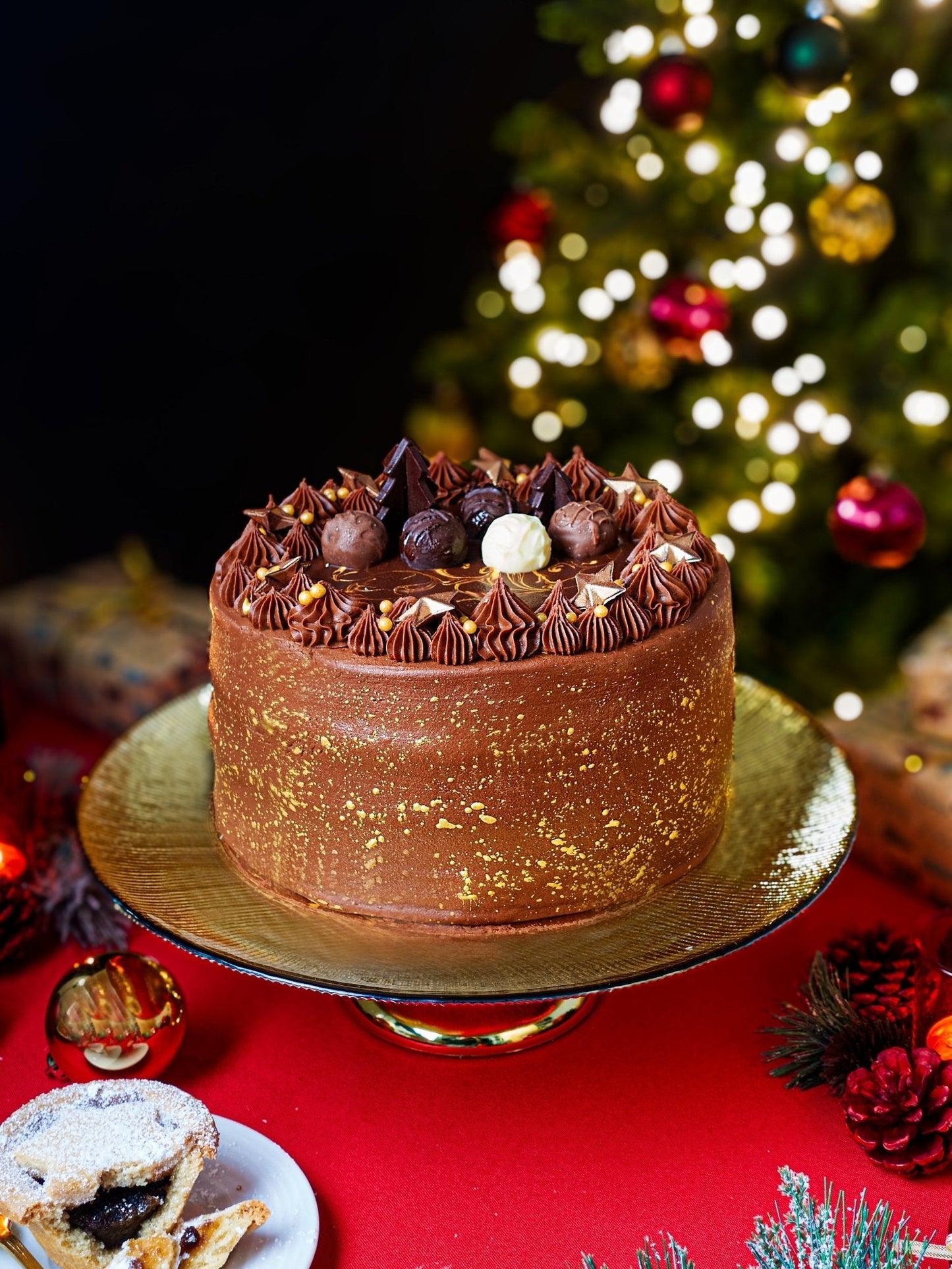 Patisserie Valerie's handmade Festive Showstopper Bundle cake delivery 
