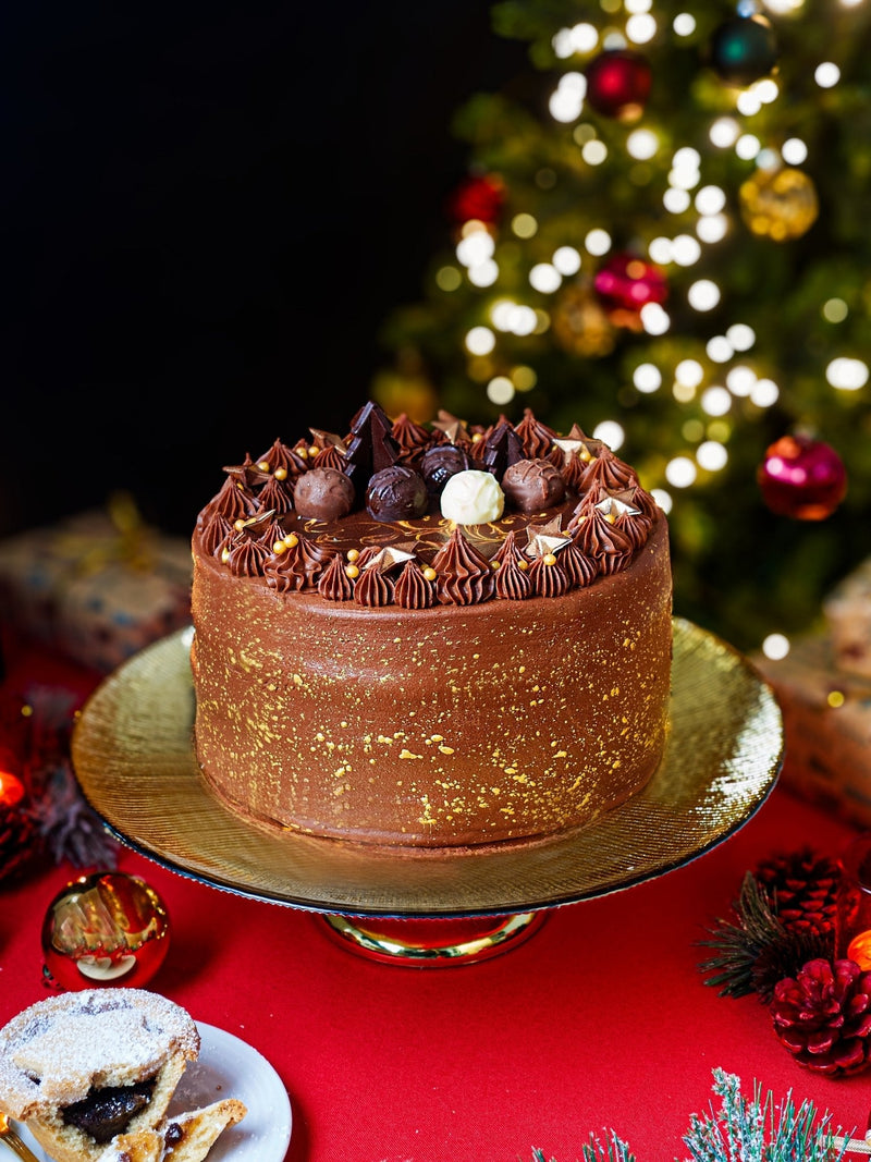 Patisserie Valerie's handmade Festive Showstopper Bundle cake delivery 