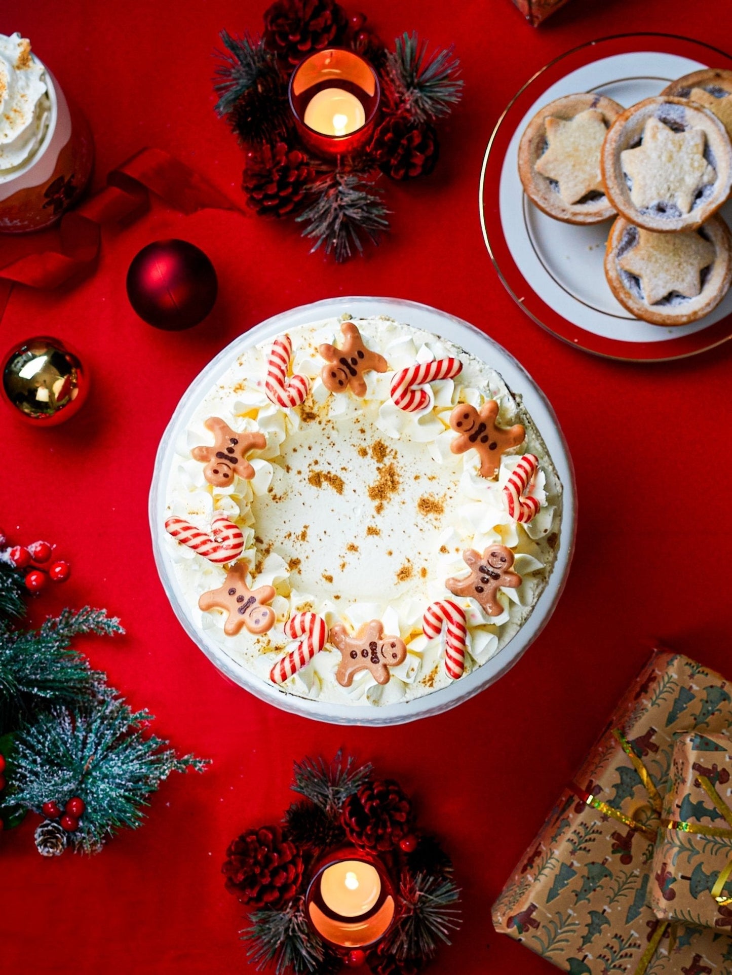 Patisserie Valerie's handmade Festive Showstopper Bundle cake delivery 