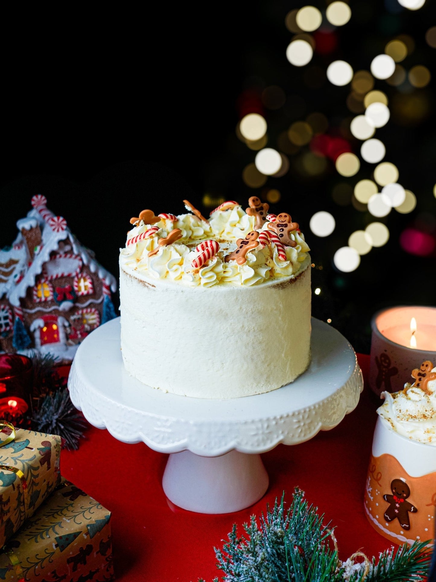 Patisserie Valerie's handmade Festive Showstopper Bundle cake delivery 