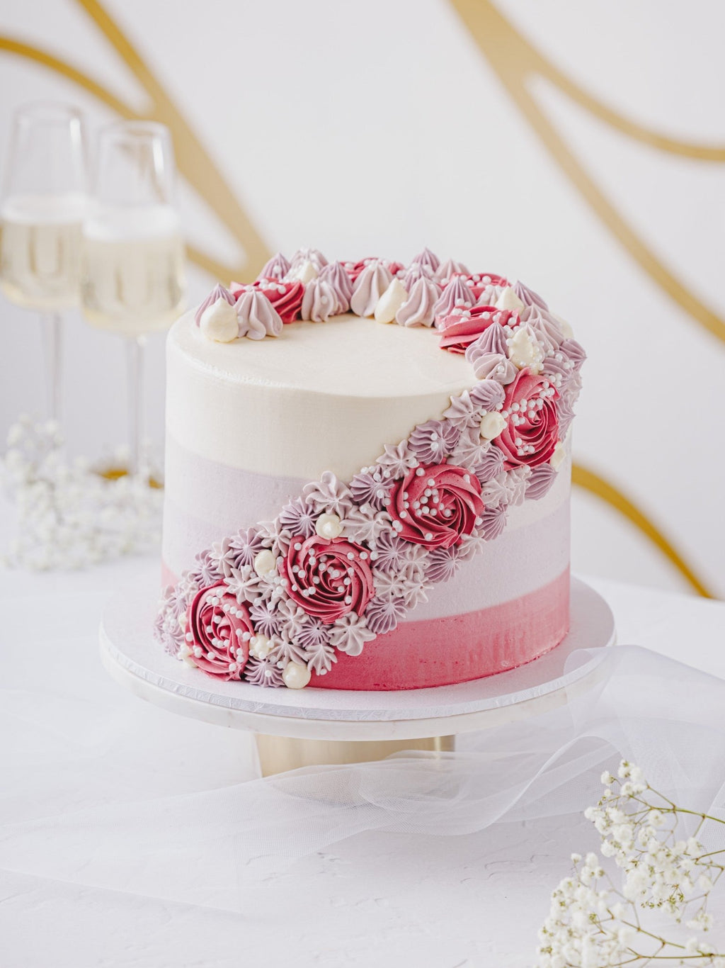 Patisserie Valerie's handmade Floral Waterfall Cake cake delivery 