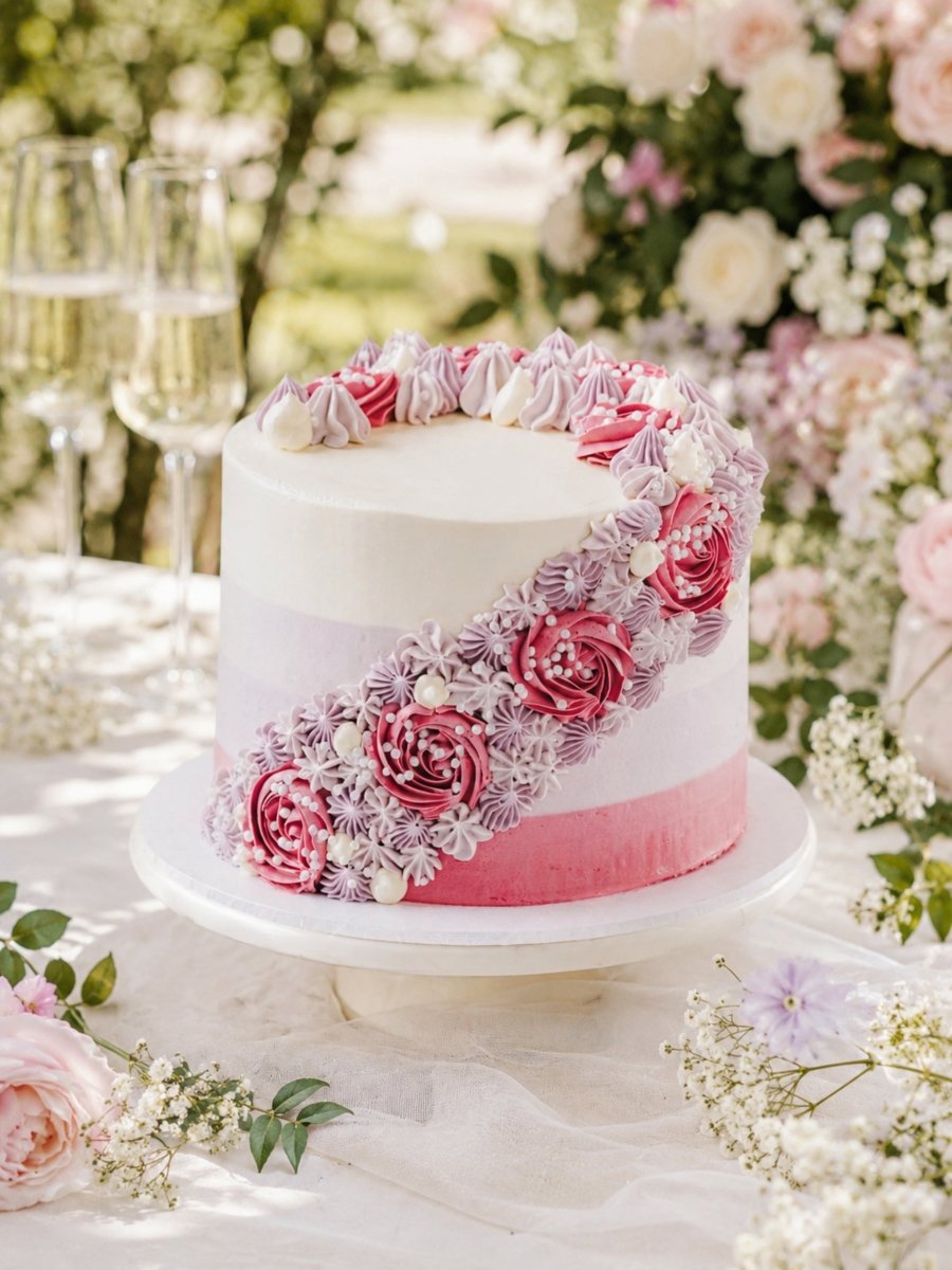 Floral Waterfall Cake