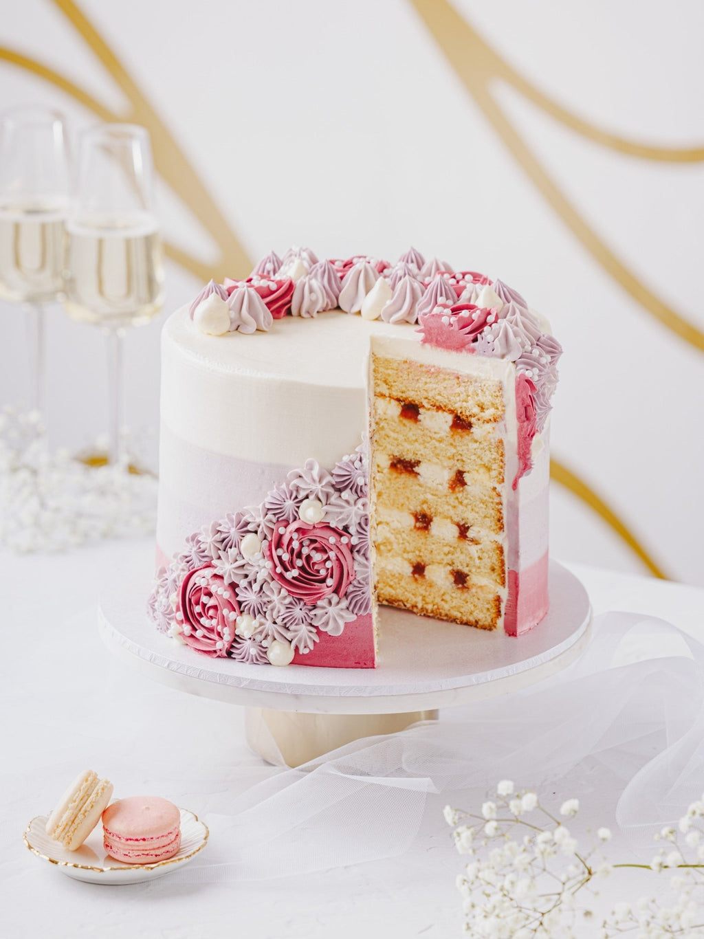 Patisserie Valerie's handmade Floral Waterfall Cake cake delivery 