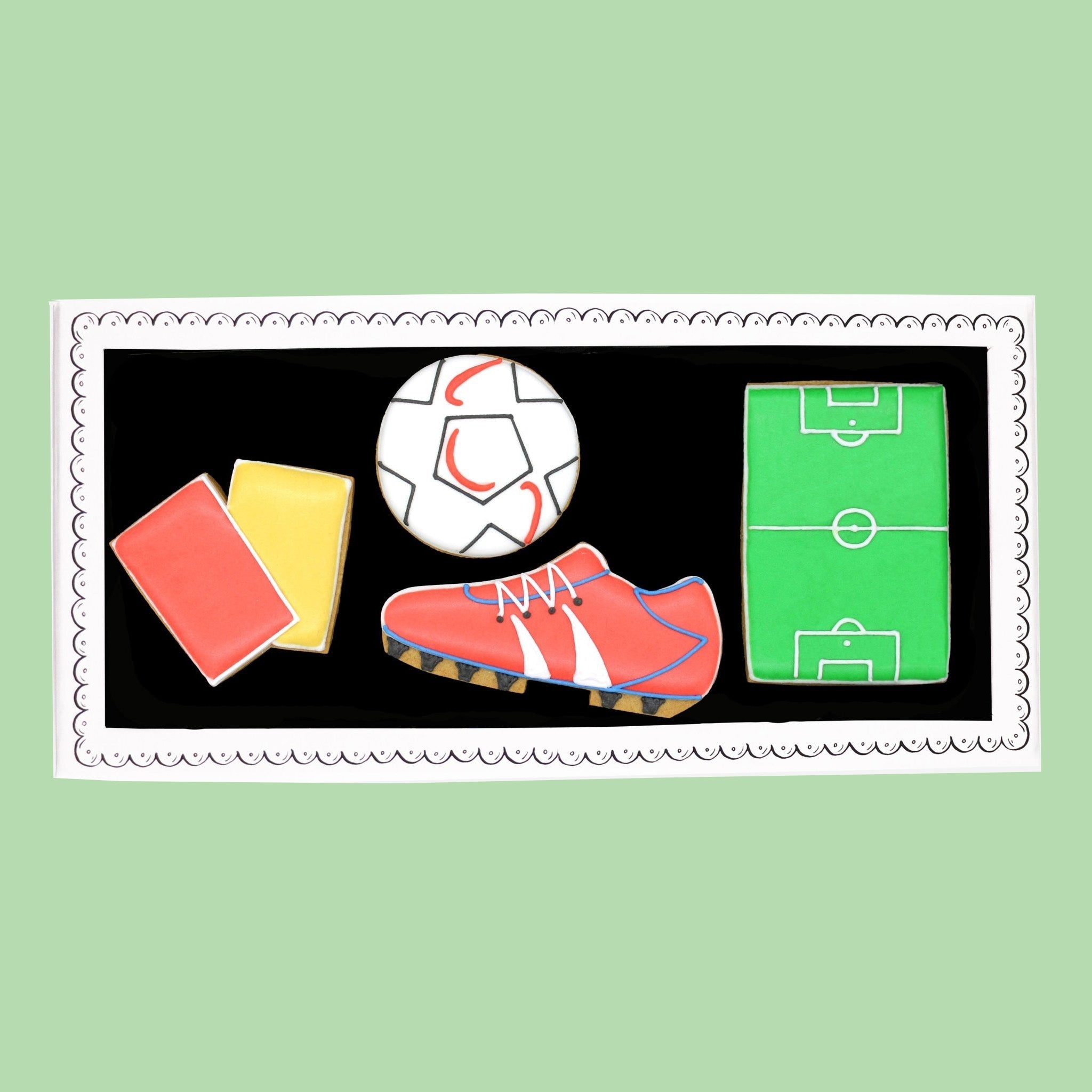Biscuiteers Football Letterbox Biscuits