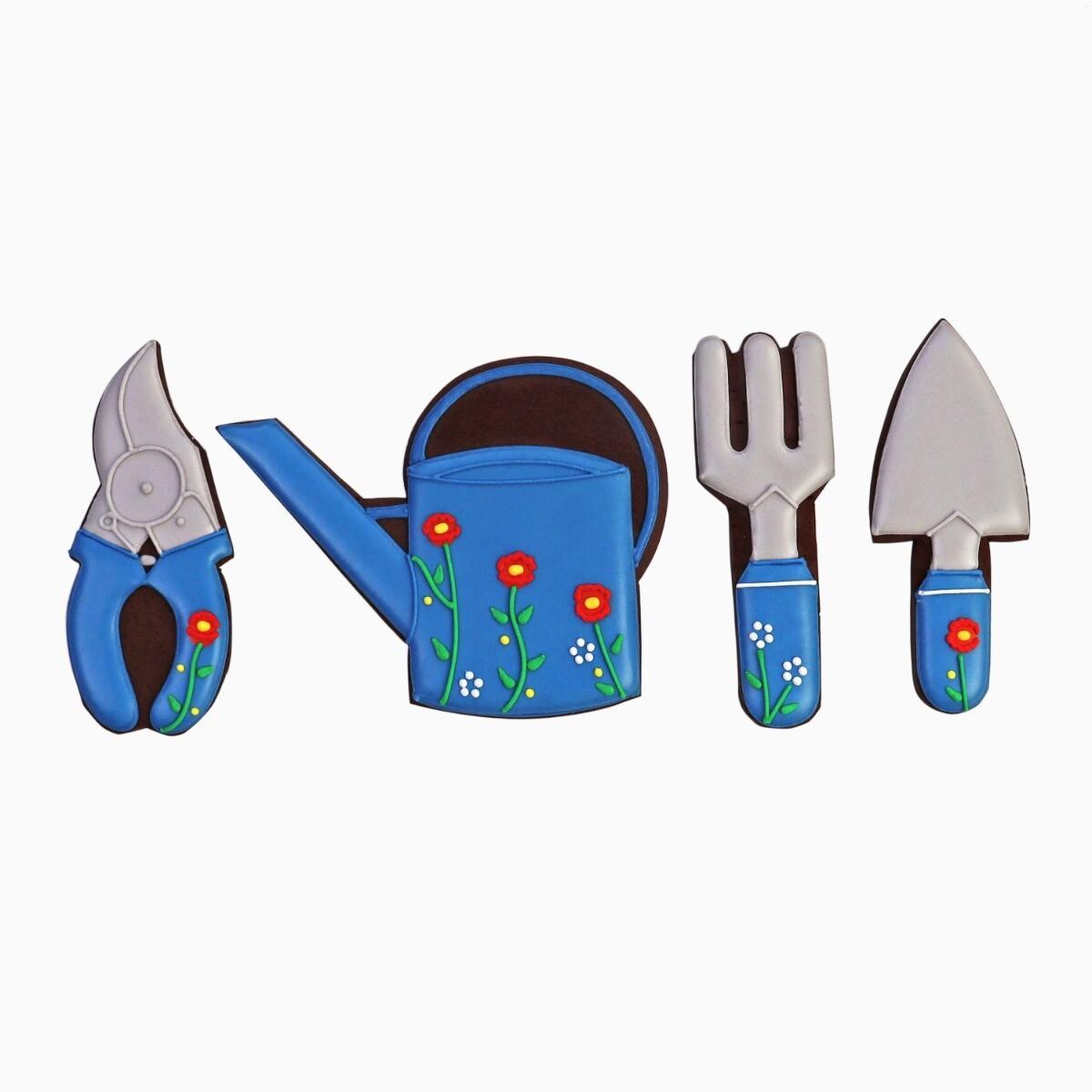 Patisserie Valerie's handmade Biscuiteers Garden Tools Hand-Iced Letterbox Biscuits 70g cake delivery 