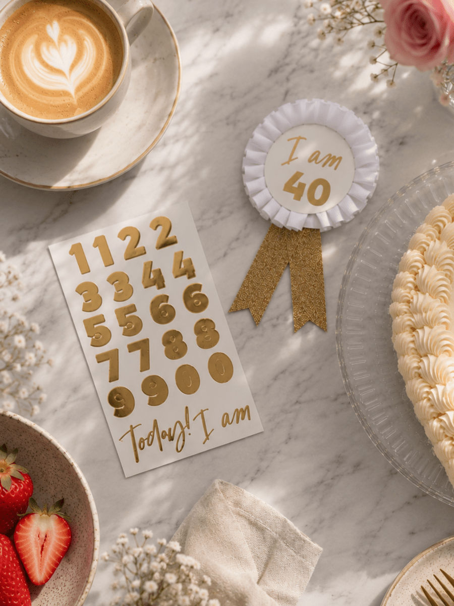Customisable Birthday Badge