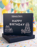 Patisserie Valerie's handmade Happy Birthday Luxury Brownies Gift Box cake delivery 