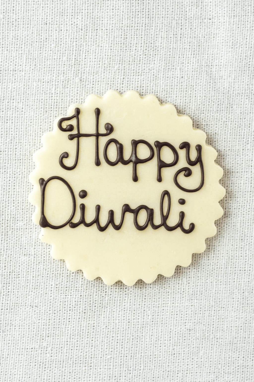 'Happy Diwali' Inscription - Patisserie Valerie