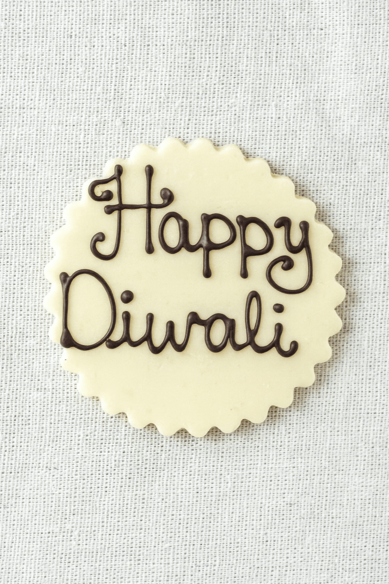 'Happy Diwali' Inscription - Patisserie Valerie
