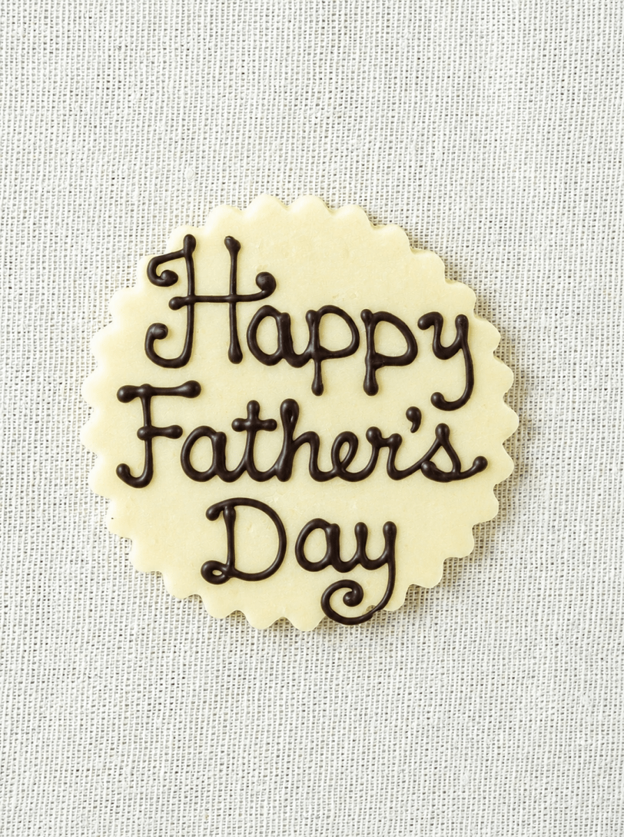 'Happy Father's Day' Inscription - Patisserie Valerie