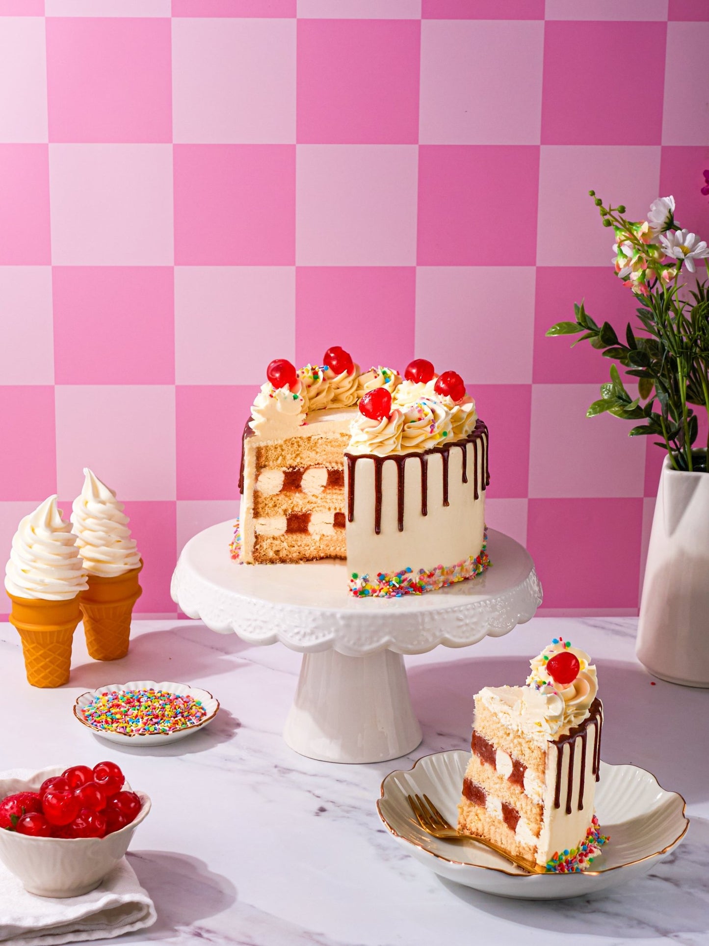 Ice Cream Sundae Cake - Patisserie Valerie