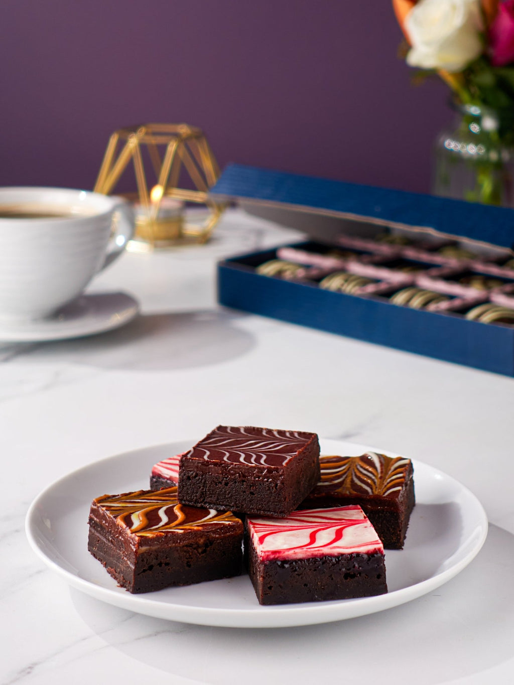 Patisserie Valerie's handmade Individual Fudge Brownies cake delivery 