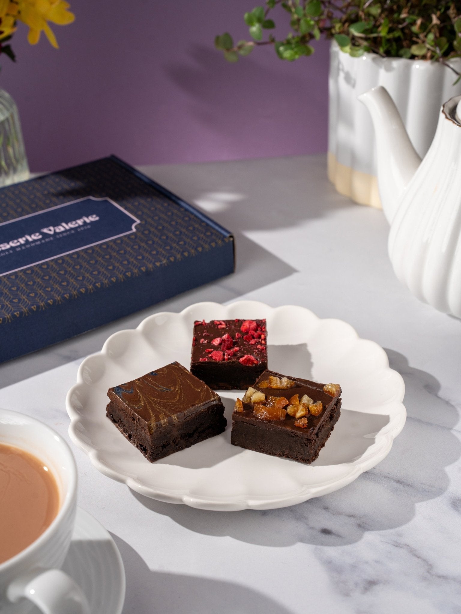 Patisserie Valerie's handmade Kind Bakes Brownie Box - Vegan Friendly cake delivery 