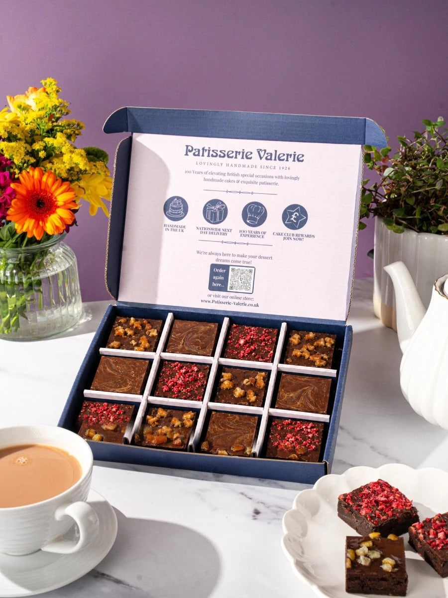 Kind Bakes Vegan Brownie gift box – new 12-piece layout