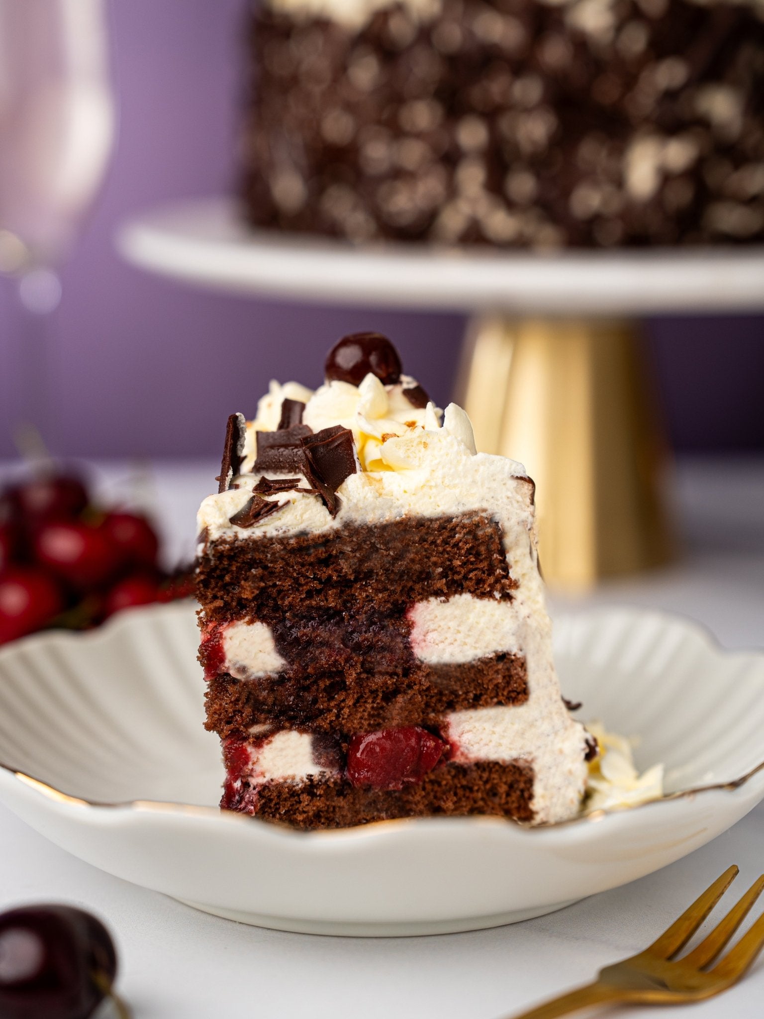 Luxury Black Forest Gateau with Kirsch – Centenary Edition Celebration Cake - Patisserie Valerie