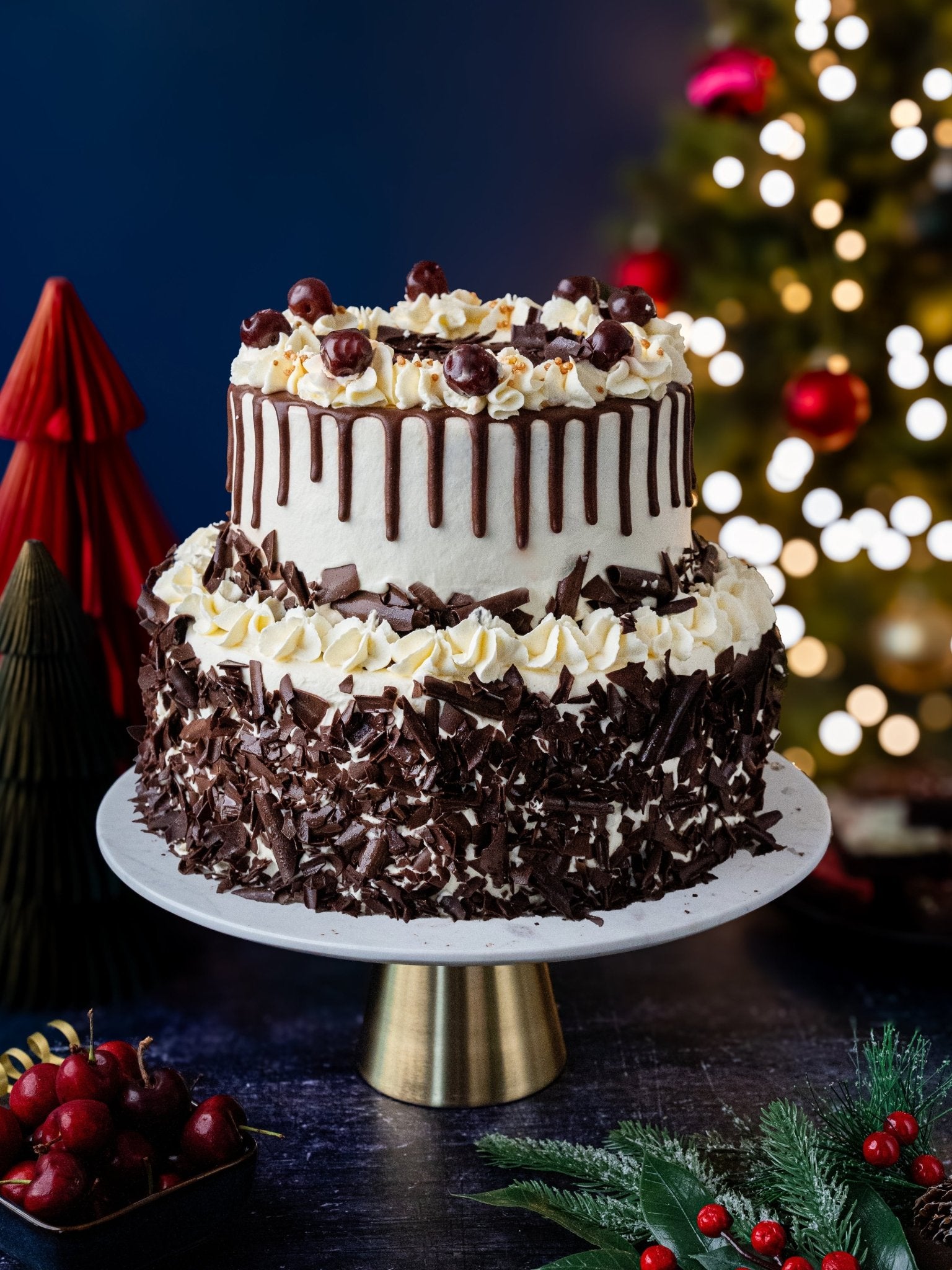 Luxury Black Forest Gateau with Kirsch – Centenary Edition Celebration Cake - Patisserie Valerie