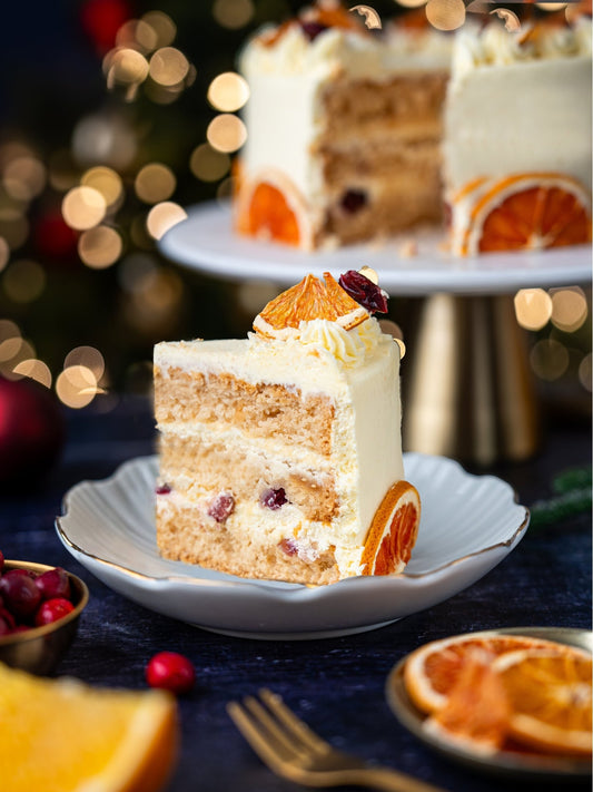 Luxury Clementine & Cranberry Celebration Cake