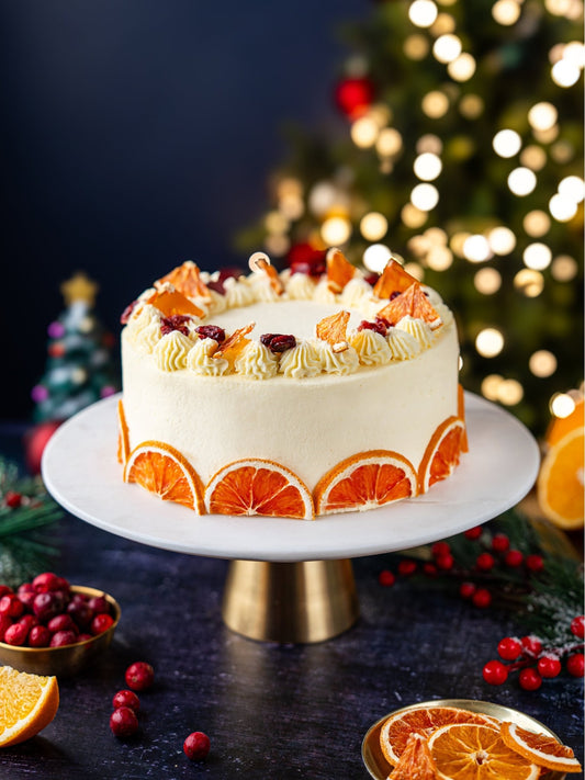 Luxury Clementine & Cranberry Celebration Cake