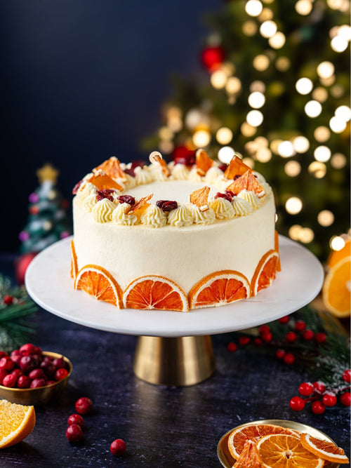 Luxury Clementine & Cranberry Celebration Cake