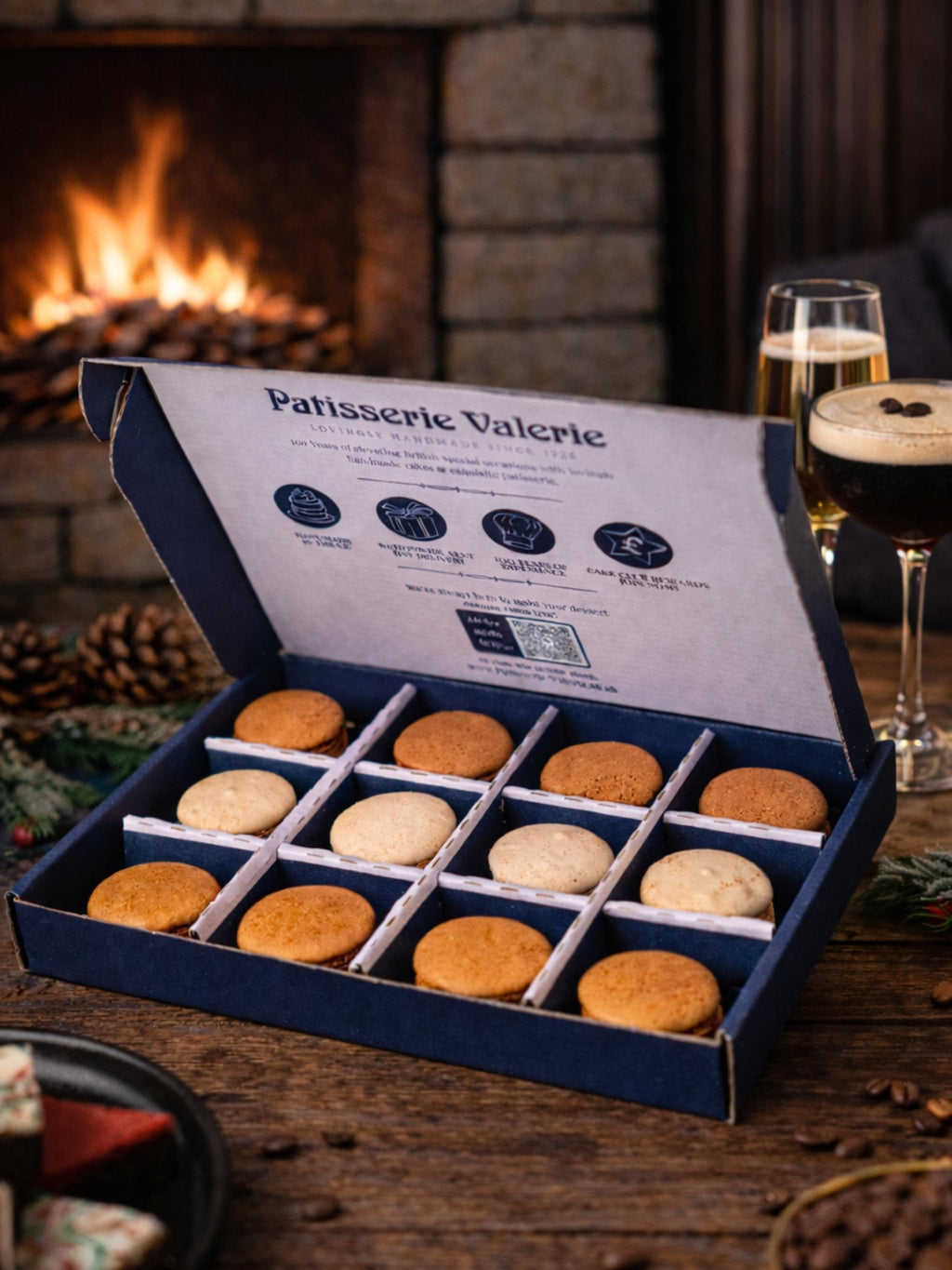 Luxury Macaron Gift Box –  After - Dark Indulgence - Patisserie Valerie