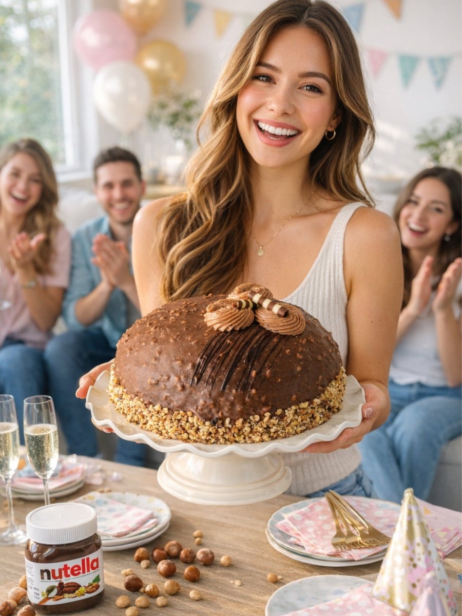 Luxury Nutella Crunch Dome Cake - Patisserie Valerie