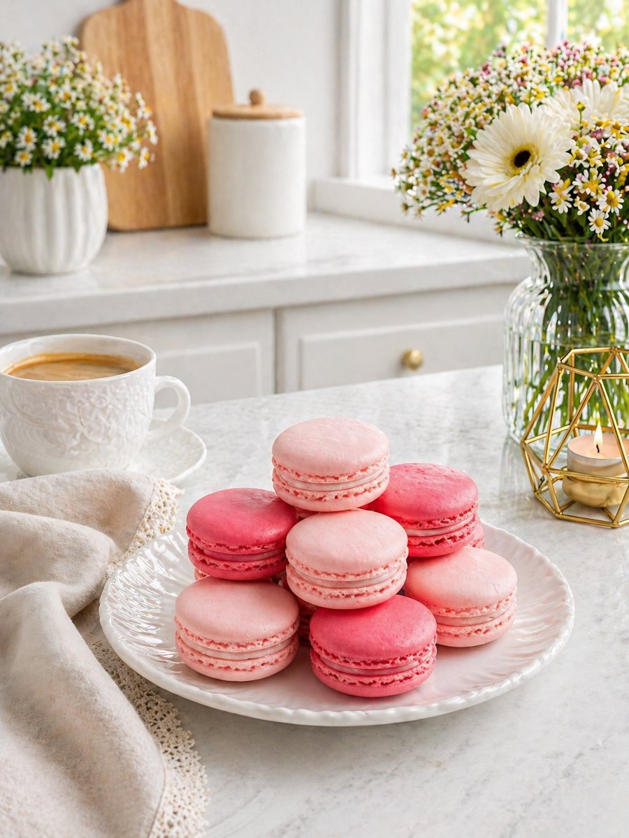 Macarons Gift Box Pink Selection - Patisserie Valerie