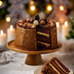 Patisserie Valerie's handmade Madame Valerie's Chocolate Christmas Gateau cake delivery 