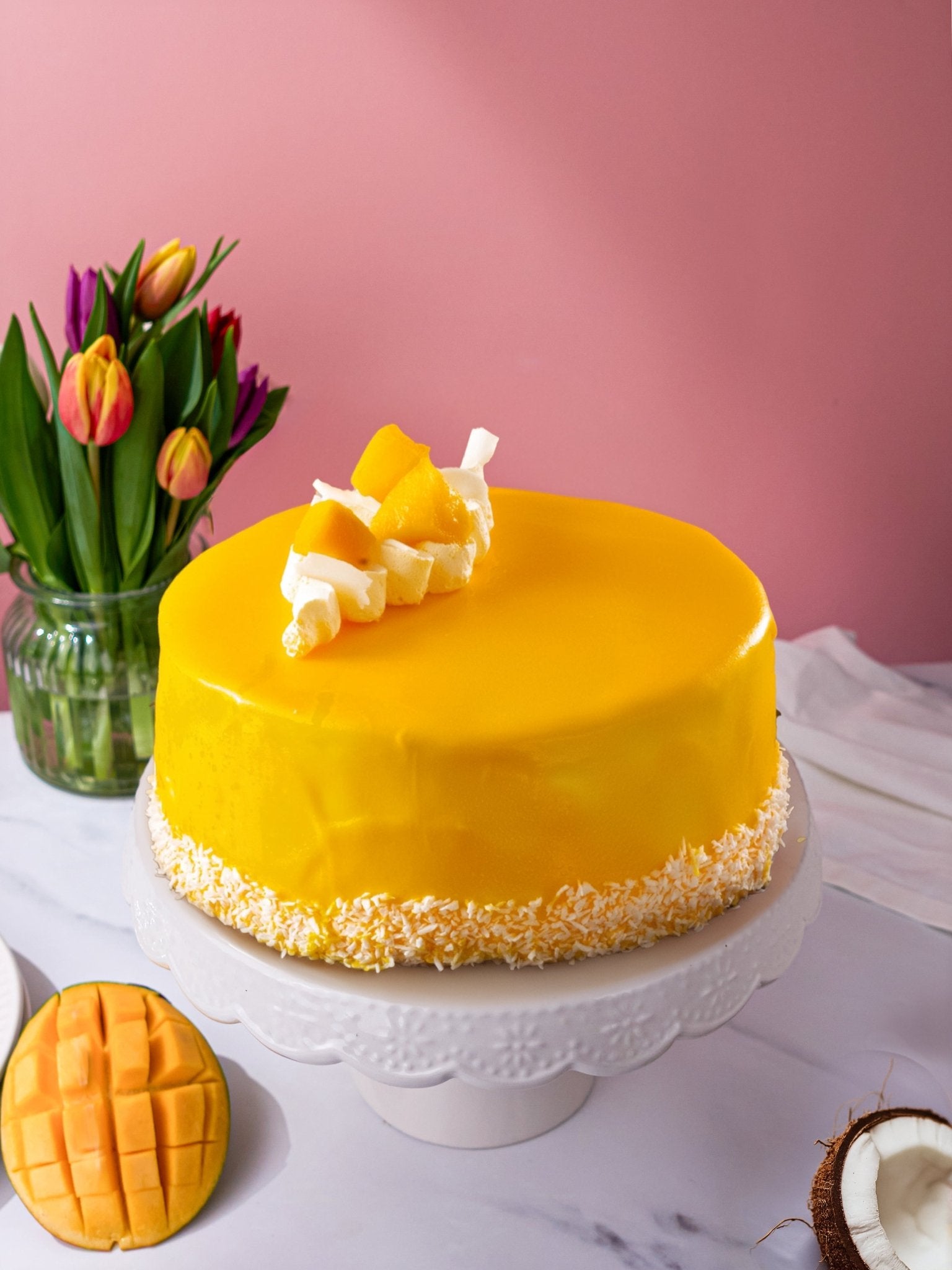 Mango & Coconut Sponge Cake - Patisserie Valerie