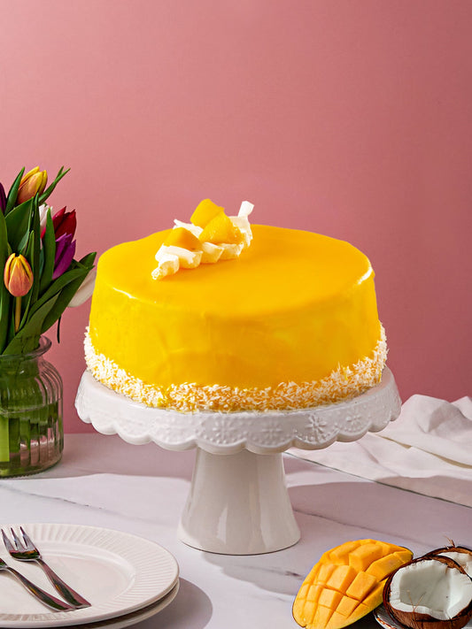 Mango & Coconut Sponge Cake