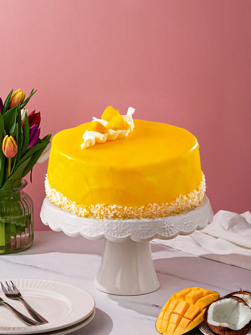 Mango & Coconut Sponge Cake