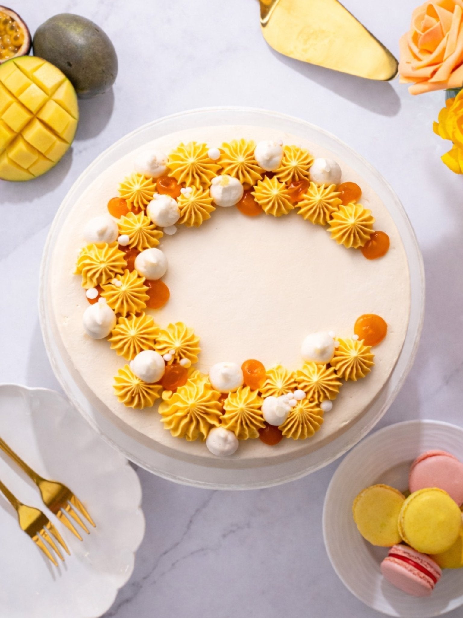 Mango & Passionfruit Cake - Patisserie Valerie