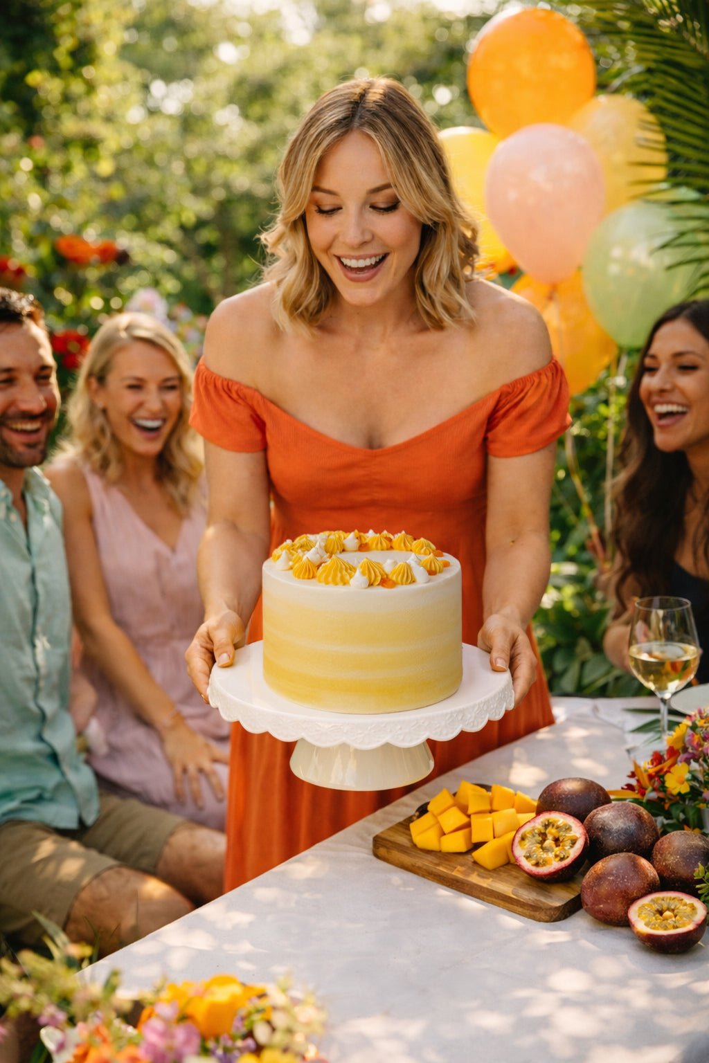 Mango & Passionfruit Cake - Patisserie Valerie