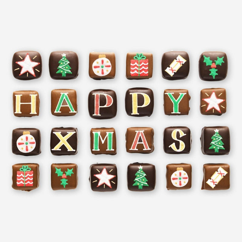 Medium Tin Happy Christmas Chocolates - Patisserie Valerie