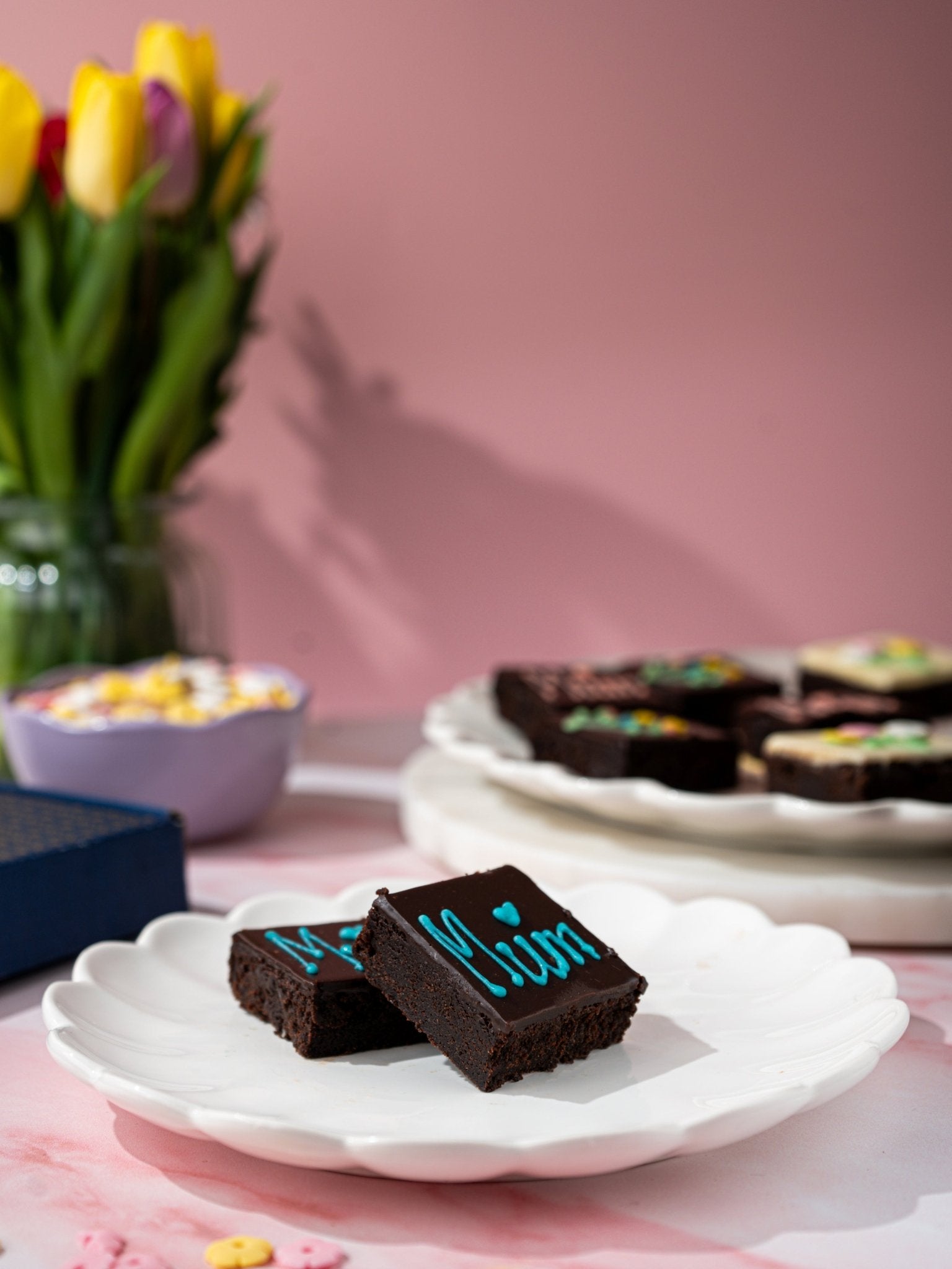 Patisserie Valerie's handmade Mother's Day Brownies cake delivery 