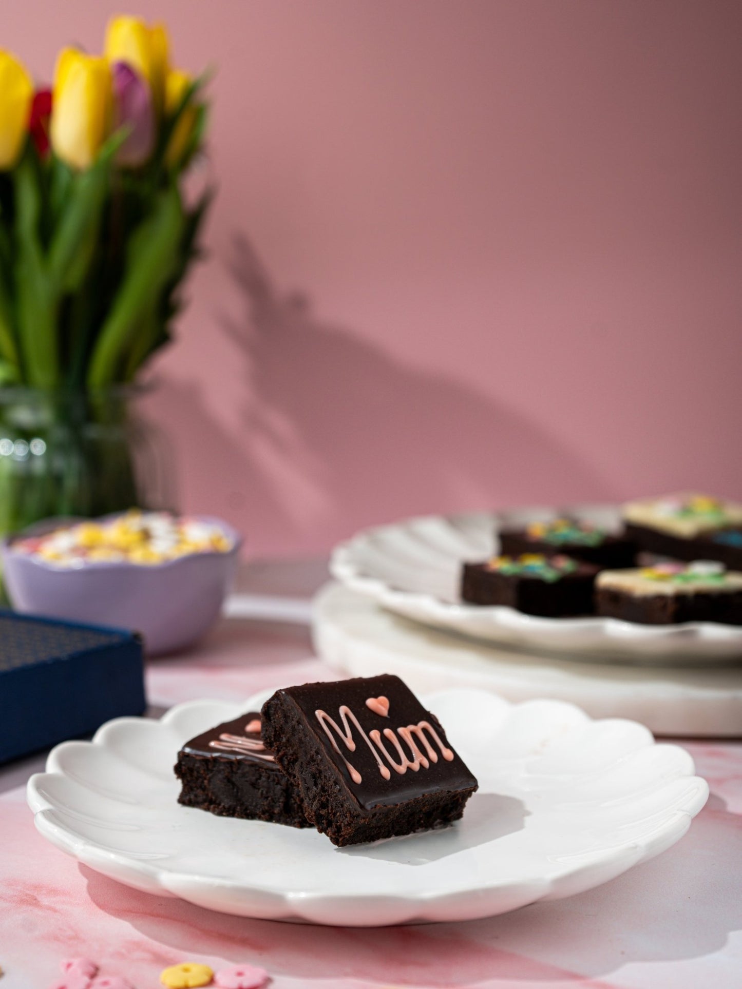 Patisserie Valerie's handmade Mother's Day Brownies cake delivery 