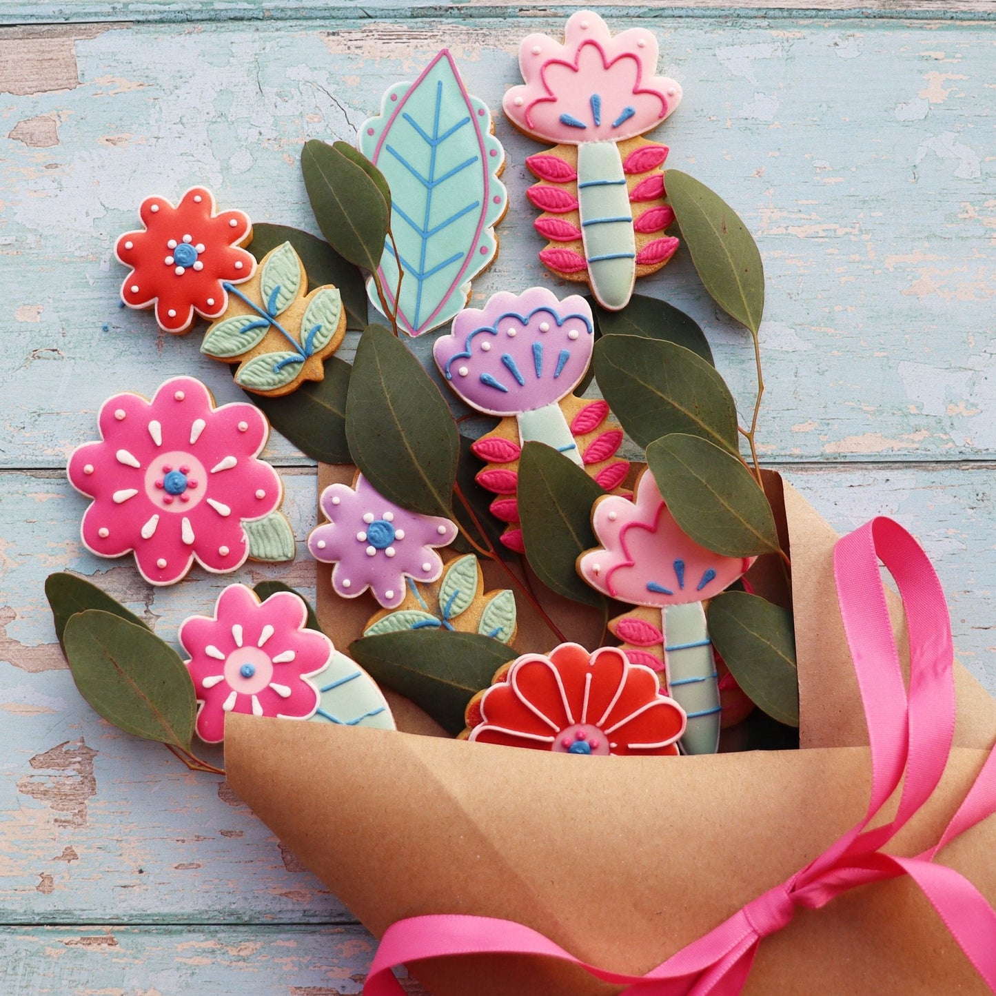 Biscuiteers Mother's Day Flowers Biscuit Tin