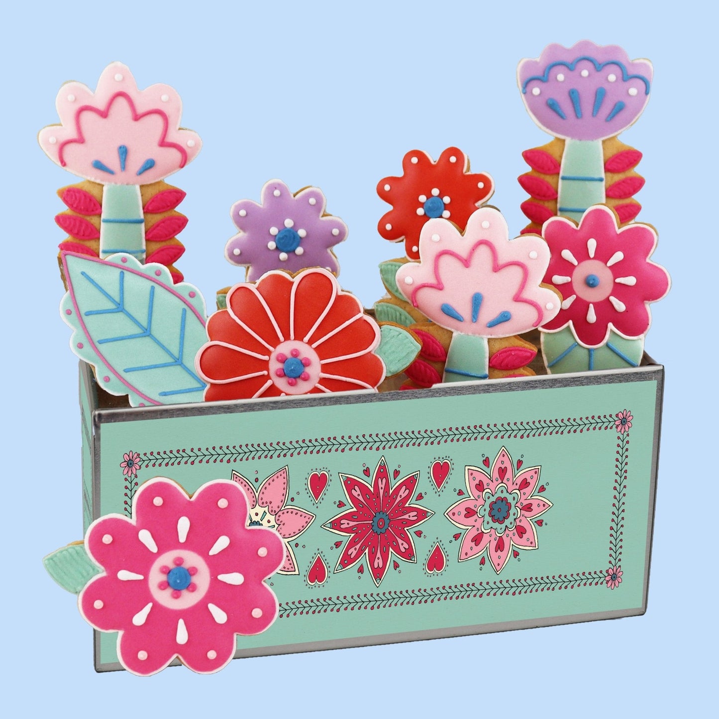 Biscuiteers Mother's Day Flowers Biscuit Tin